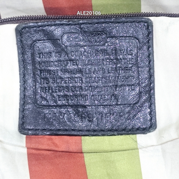 Coach Poppy Black Leather Satchel Shoulder Bag #16283 - Picture 10 of 17